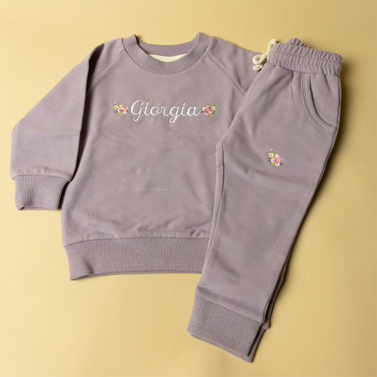 BUBS SWEATSHIRT SET: EMBROIDERED NAME