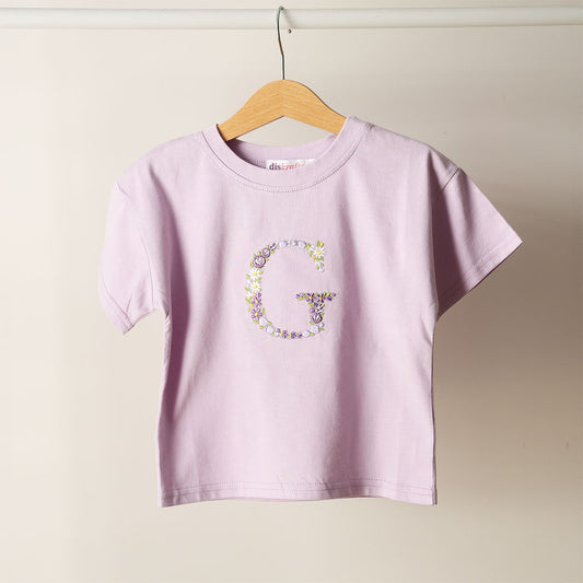 KIDS DROP SHOULDER TEE: HEIRLOOM MONOGRAM