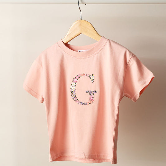 KIDS DROP SHOULDER TEE: HEIRLOOM MONOGRAM