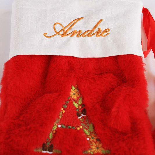 FAUX FUR CHRISTMAS STOCKINGS