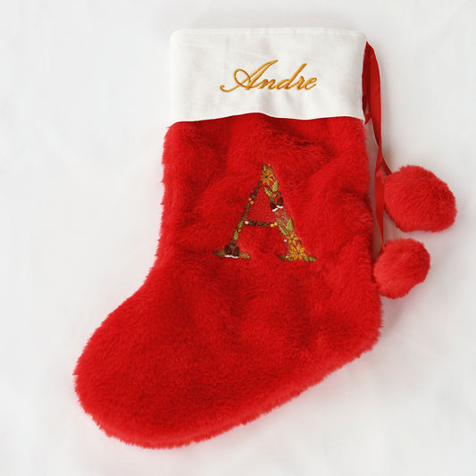 FAUX FUR CHRISTMAS STOCKINGS