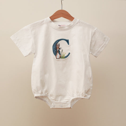 BUBS SUMMER TEE ROMPER: COTTON TAIL and PETER RABBIT