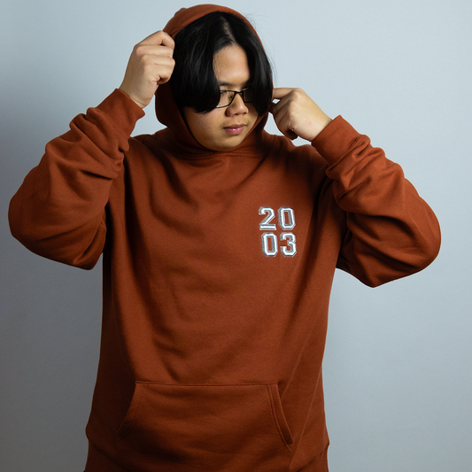 MEN'S RELAX HOODIE: YEAR TO CELEBRATE IN 3D PUFF