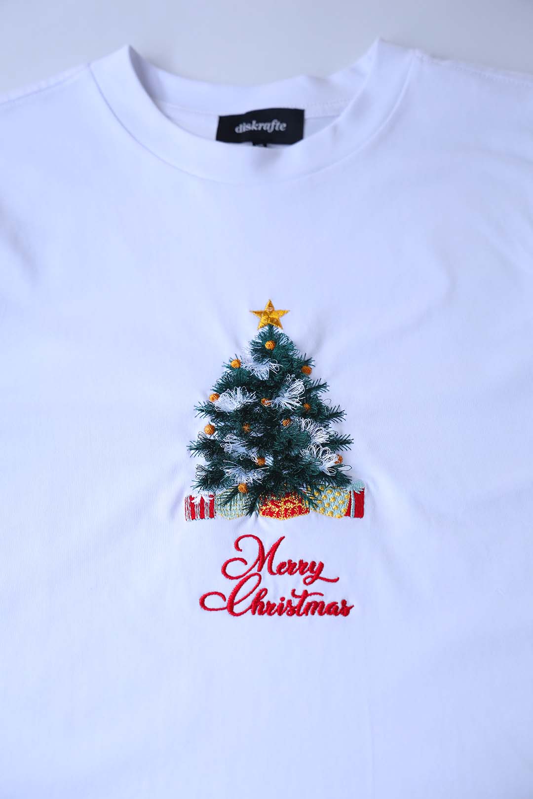 Embroidered Realistic Christmas Tree