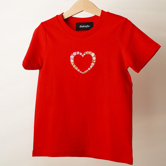 FLORAL HEART: KIDS SUMMER TEE