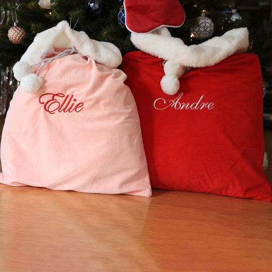 CHRISTMAS VELVET SANTA SACK