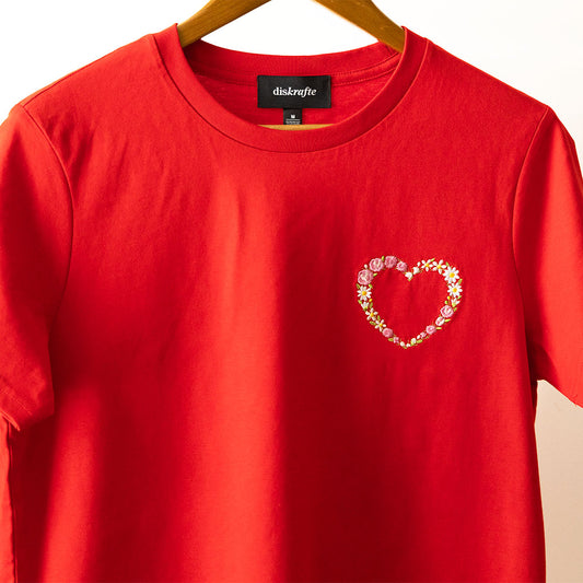 FLORAL HEART: WOMEN'S MAPLE TEE