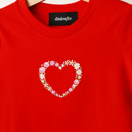 FLORAL HEART: KIDS SUMMER TEE